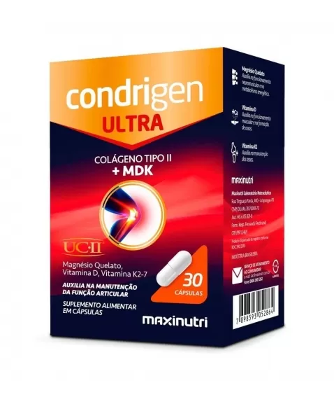 CONDRIGEN ULTRA (COLAGENO TIPO II+ MDK) C/30 CAPS