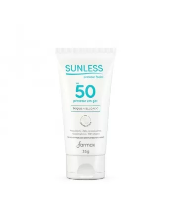 PROTETOR FACIAL FPS50 GEL TRANSLUCIDO 35G SUNLESS