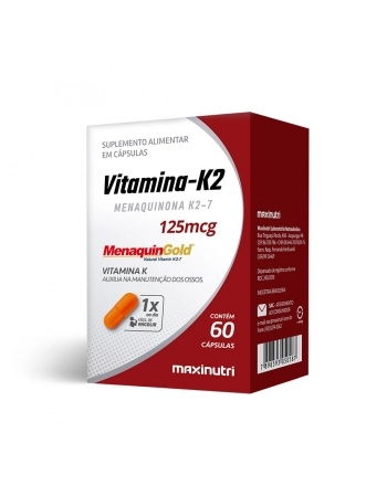 VITAMINA K2 MENAQUINGOLD® - 60 CÁPS. MAXINUTRI