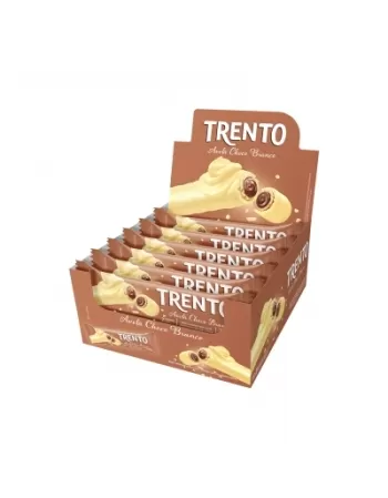 WAFER TRENTO AVELA CHOCOLATE BRANCO DISPLAY C/16UNX32G