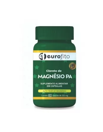 CLORETO DE MAGNESIO PA 500MG C/60 CAPS EUROFITO