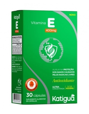 VITAMINA E 400MG SOFTGEL C/30 CAPS KATIGUA