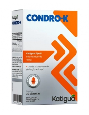 CONDRO-K COLAGENO TIPO II C/30 CAPS KATIGUA