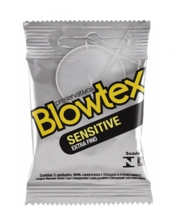 PRESERVATIVO BLOWTEX C/3 SENSITIVE EXTRA FINO