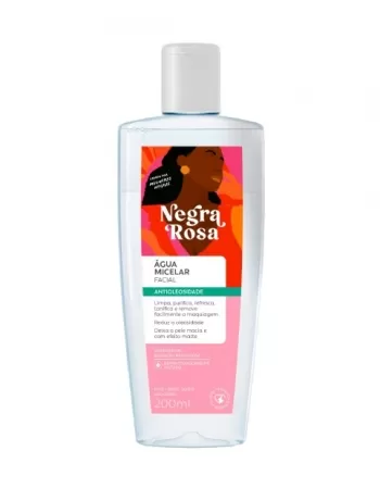 AGUA MICELAR FACIAL NEGRA ROSA 200ML FARMAX