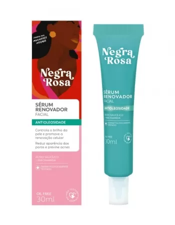 SERUM RENOVADOR FACIAL NEGRA ROSA 30ML FARMAX