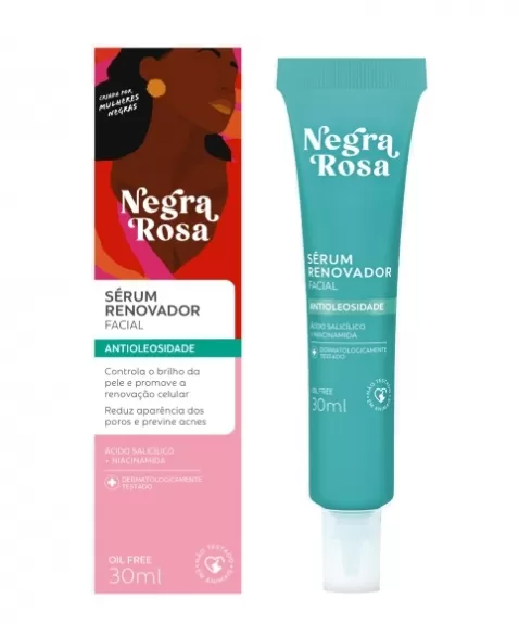 SERUM RENOVADOR FACIAL NEGRA ROSA 30ML FARMAX