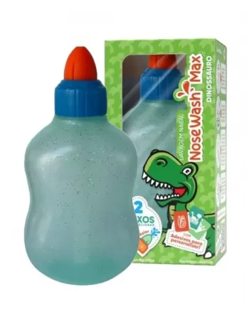 DISPOSITIVO NOSEWASH MAX P/ LAVAGEM NASAL 240ML - DINOSSAURO