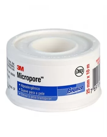 FITA MICROPORE 2,5X10 BRANCO 3M