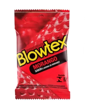 PRESERVATIVO BLOWTEX C/3 MORANGO