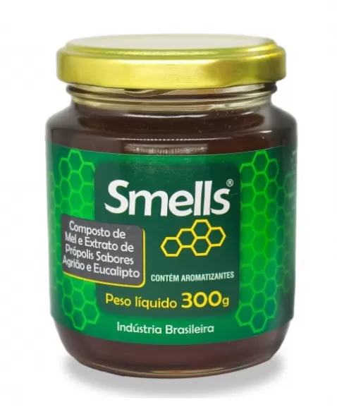 POTE DE MEL E PROPOLIS AGRIAO E EUCALIPTO 300G SMELLS