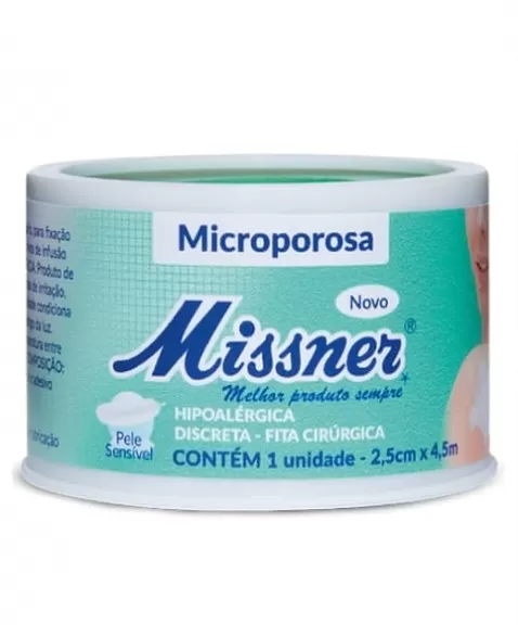 FITA MICROPOROSA 2,5X4,5 BRANCO MISSNER