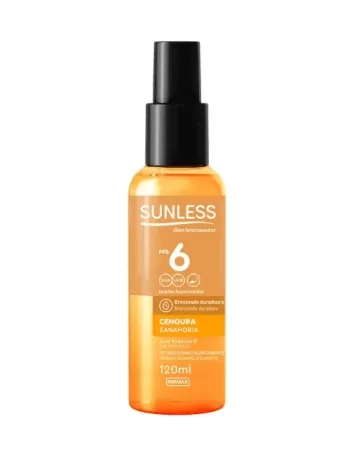 OLEO BRONZEADOR CENOURA FPS6 SUNLESS 120ML