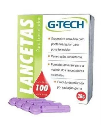 LANCETAS PARA LANCETADOR 28G C/100