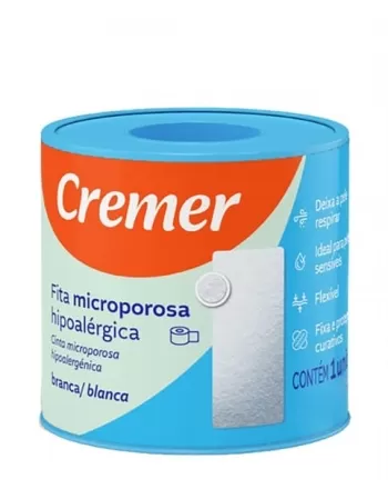 FITA MICROPOROSA 2,5X0,90 BRANCO CREMER