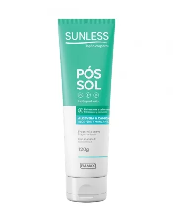 LOCAO POS SOL ALOE VERA SUNLESS 120ML