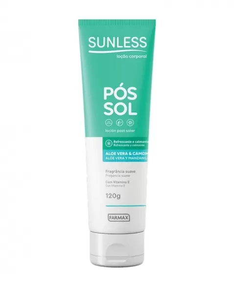 LOCAO POS SOL ALOE VERA SUNLESS 120ML