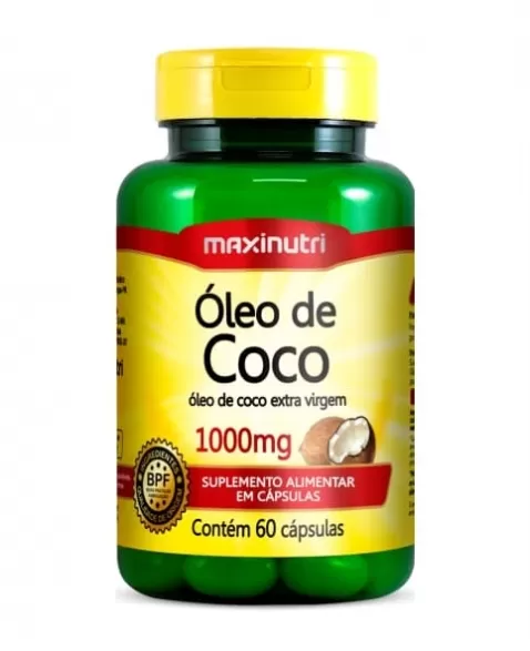 OLEO DE COCO 1000MG C/60 CAPS MAXINUTRI