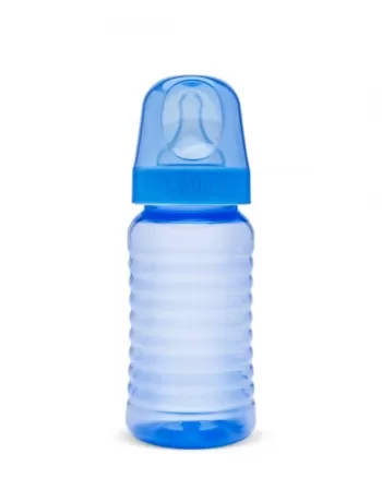 MAMADEIRA BICO SILICONE REDONDO 250ML R10165/01 AZUL