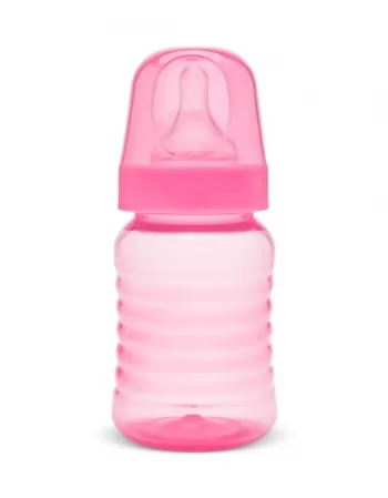 MAMADEIRA BICO SILICONE REDONDO 250ML R10165/01 ROSA