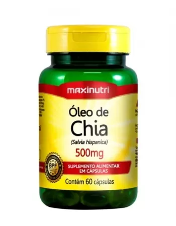 OLEO DE CHIA 500MG C/60 CAPS MAXINUTRI