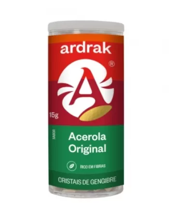 CRISTAIS DE GENGIBRE ARDRAK ACEROLA DOCE 15G