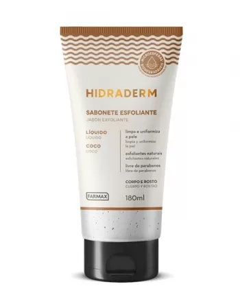 SABONETE LIQUIDO ESFOLIANTE COCO 180ML HIDRADERM..