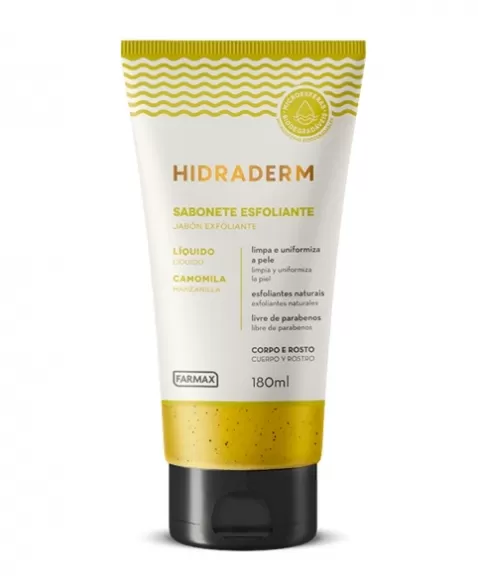 SABONETE LIQUIDO ESFOLIANTE CAMOMILA 180ML HIDRADERM..