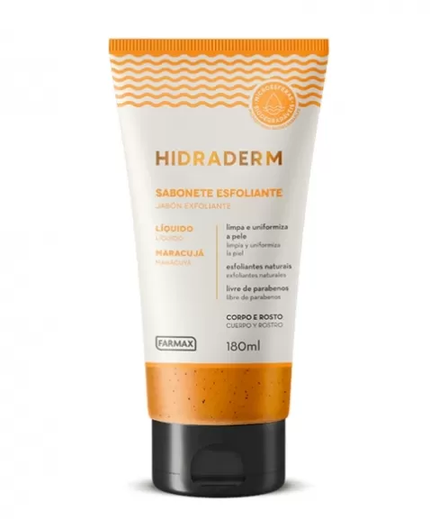 SABONETE LIQUIDO ESFOLIANTE MARACUJA 180ML HIDRADERM..