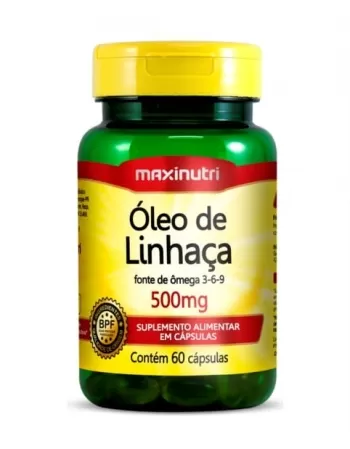 OLEO DE LINHACA 500MG C/60 CAPS MAXINUTR