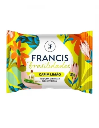 SABONETE BARRA BRASILIDADES CAPIM-LIMÃO 80G FRANCIS