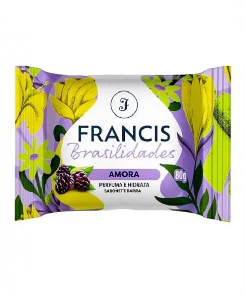 SABONETE BARRA AMORA BRASILIDADES 80G FRANCIS