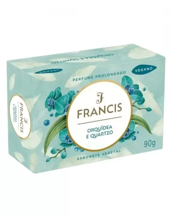 SABONETE BARRA VEGETAL ORQUÍDEA E QUARTZO 90G FRANCIS