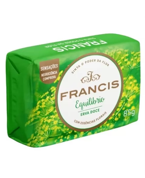 SABONETE BARRA EQUILÍBRIO ERVA-DOCE 85G FRANCIS