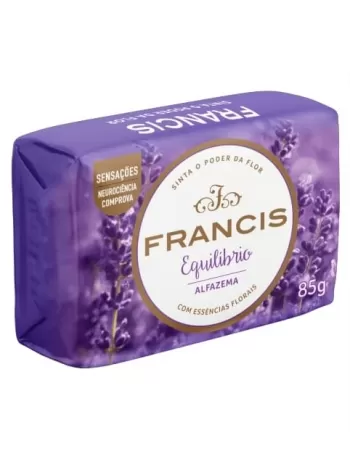 SABONETE BARRA EQUILÍBRIO ALFAZEMA 85G FRANCIS