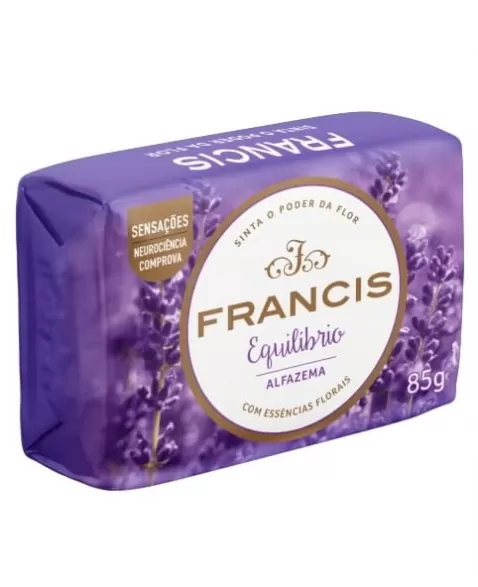 SABONETE BARRA EQUILÍBRIO ALFAZEMA 85G FRANCIS