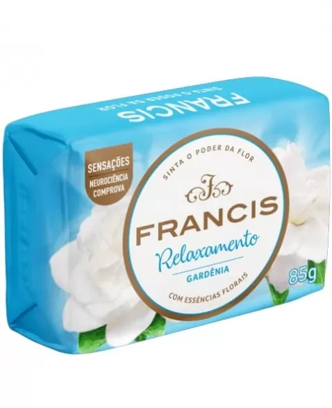 SABONETE BARRA RELAXAMENTO GARDÊNIA 85G FRANCIS