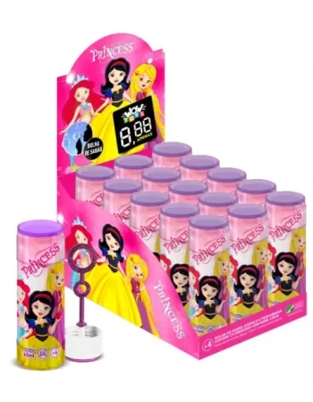 BOLHA DE SABAO 60ML PRINCESAS DISPLAY C/15UN WOW TOYS