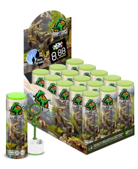 BOLHA DE SABAO 60ML TEMA DINOSSAURO BR FESTAS