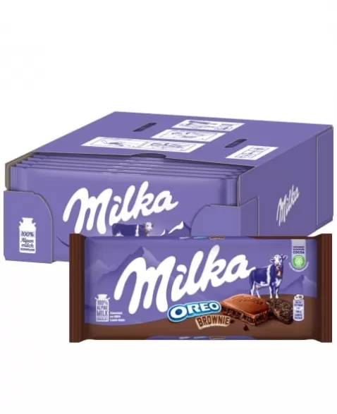 CHOCOLATE BARRA OREO BROWNIE DISPLAY C/22X100G MILKA