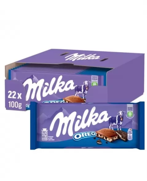 CHOCOLATE BARRA OREO DISPLAY C/22X100G MILKA