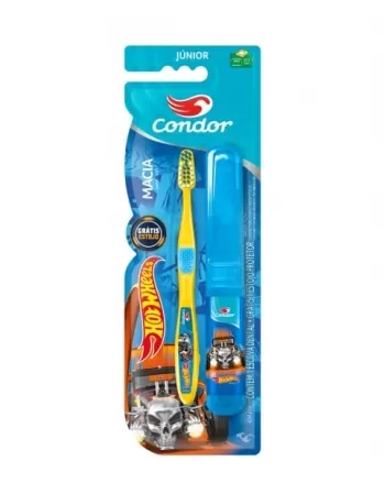 ESCOVA DENTAL HOT WHEELS JR C/ ESTOJO MACIA REF3160-0 CONDOR