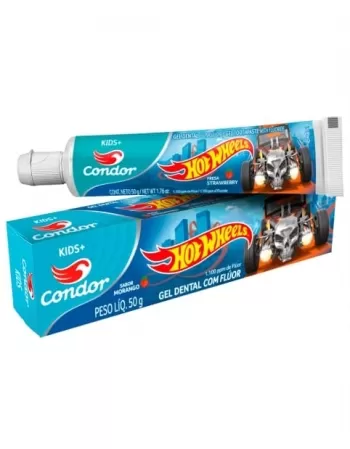 GEL DENTAL HOT WHEELS 50G C/ FLUOR 6 ANOS+ REF3511 CONDOR