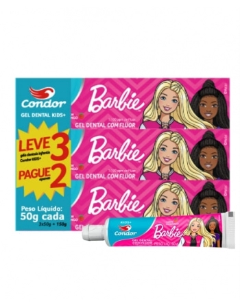 KIT GEL DENTAL KIDS BARBIE LEVE 3 PAGUE 2 REF 8211 CONDOR