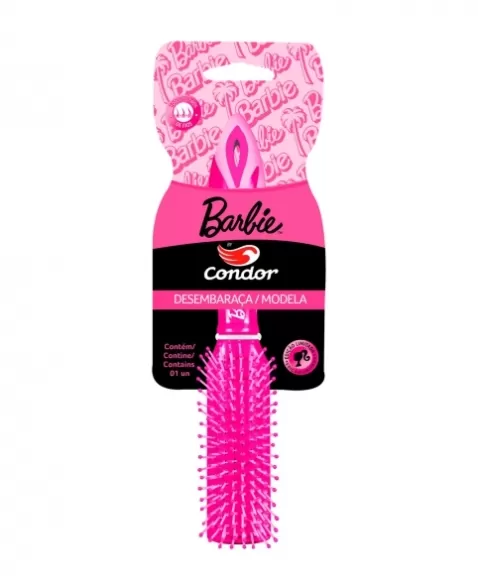 ESCOVA P/ CABELO PLANA BARBIE REF 9030 CONDOR