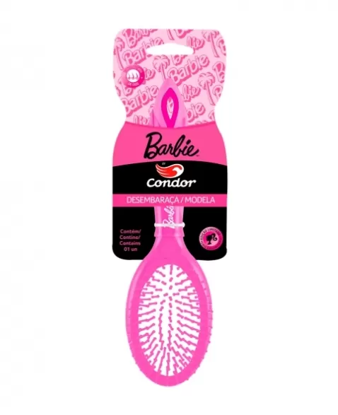 ESCOVA P/ CABELO OVAL BARBIE REF 9010 CONDOR