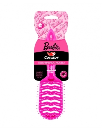 ESCOVA P/ CABELO VAZADA BARBIE REF 9040 CONDOR