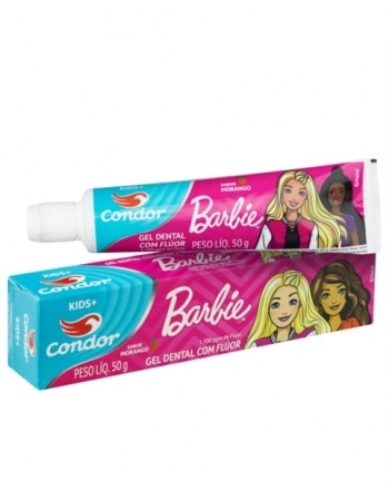 GEL DENTAL KIDS+ C/FLUOR 50G BARBIE REF 3511 CONDOR