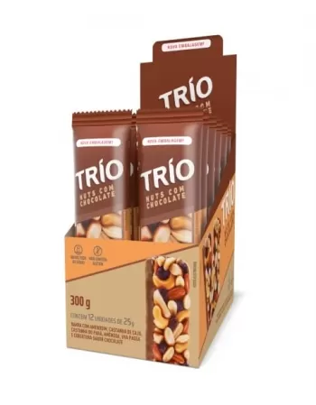 BARRA DE CEREAL TRIO NUTS CHOCOLATE C/12