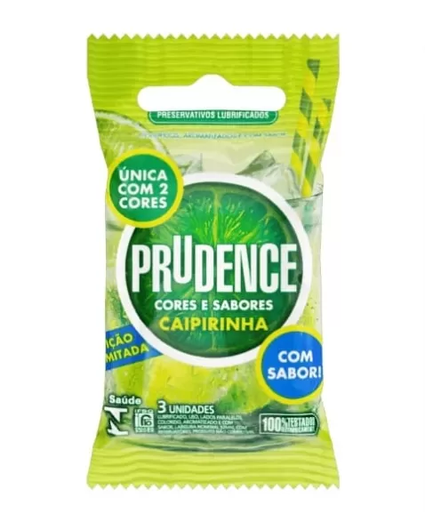 PRESERVATIVO PRUDENCE C/3 CAIPIRINHA